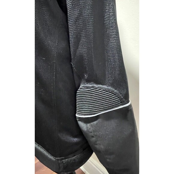 Noru Kuki Durable Mesh Motorcycle Riding Jacket Mens Large Black Padded EUC - Picture 7 of 14